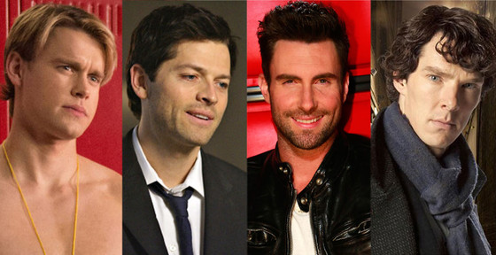 Benedict Cumberbatch, Sherlock, Misha Collins, Supernatural, Chord Overstreet, Glee, Adam Levine, The Voice Benedict Cumberbatch, Sherlock, Misha Collins, Supernatural, Chord Overstreet, Glee, Adam Levine, The Voice